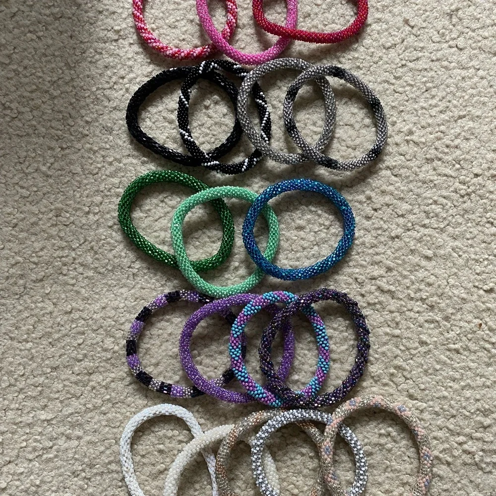 Colorful Beaded Bracelets Set - Picture 1 of 3